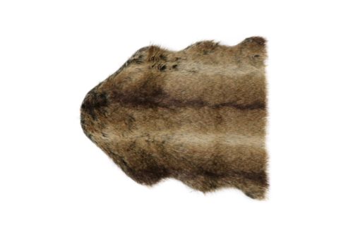Natural Collections keinotalja kani, valkoinen keinokarva, sisustuskäyttöön ja lämmikkeeksi penkille