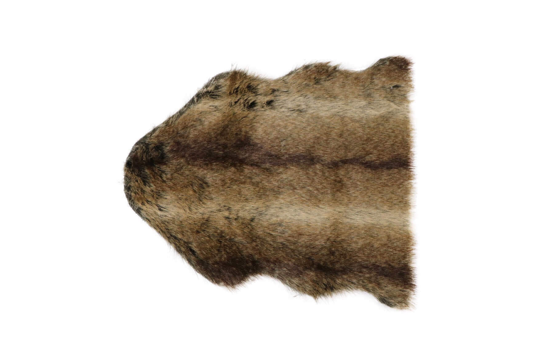 Natural Collections keinotalja kani, valkoinen keinokarva, sisustuskäyttöön ja lämmikkeeksi penkille