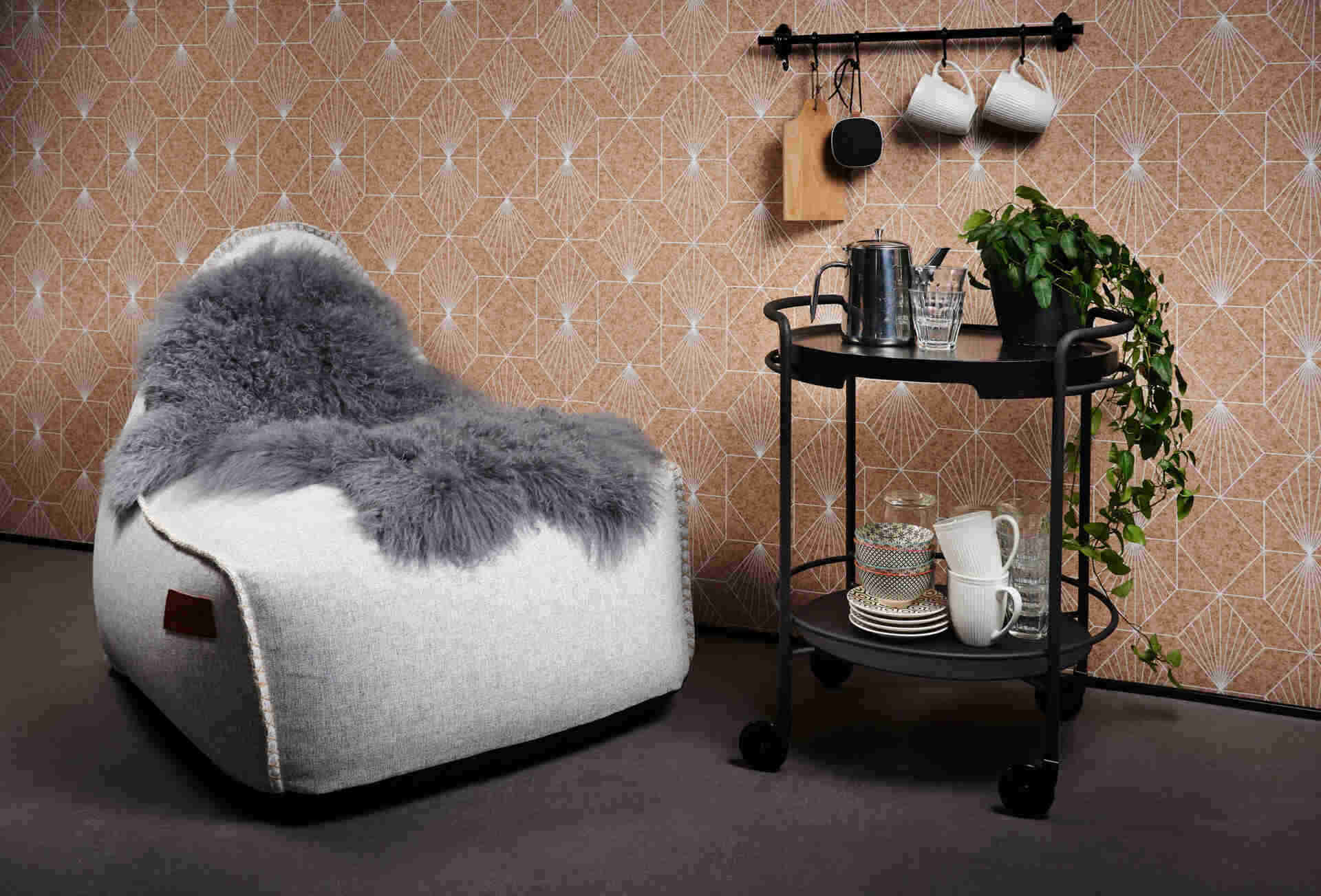 Snugg SACKit Cobana säkkituoli hiekanharmaa