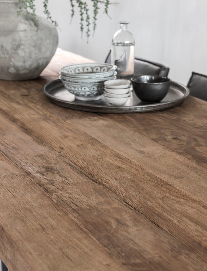 Snugg Timeless Beam jykevä puinen ruokapöytä 250x100