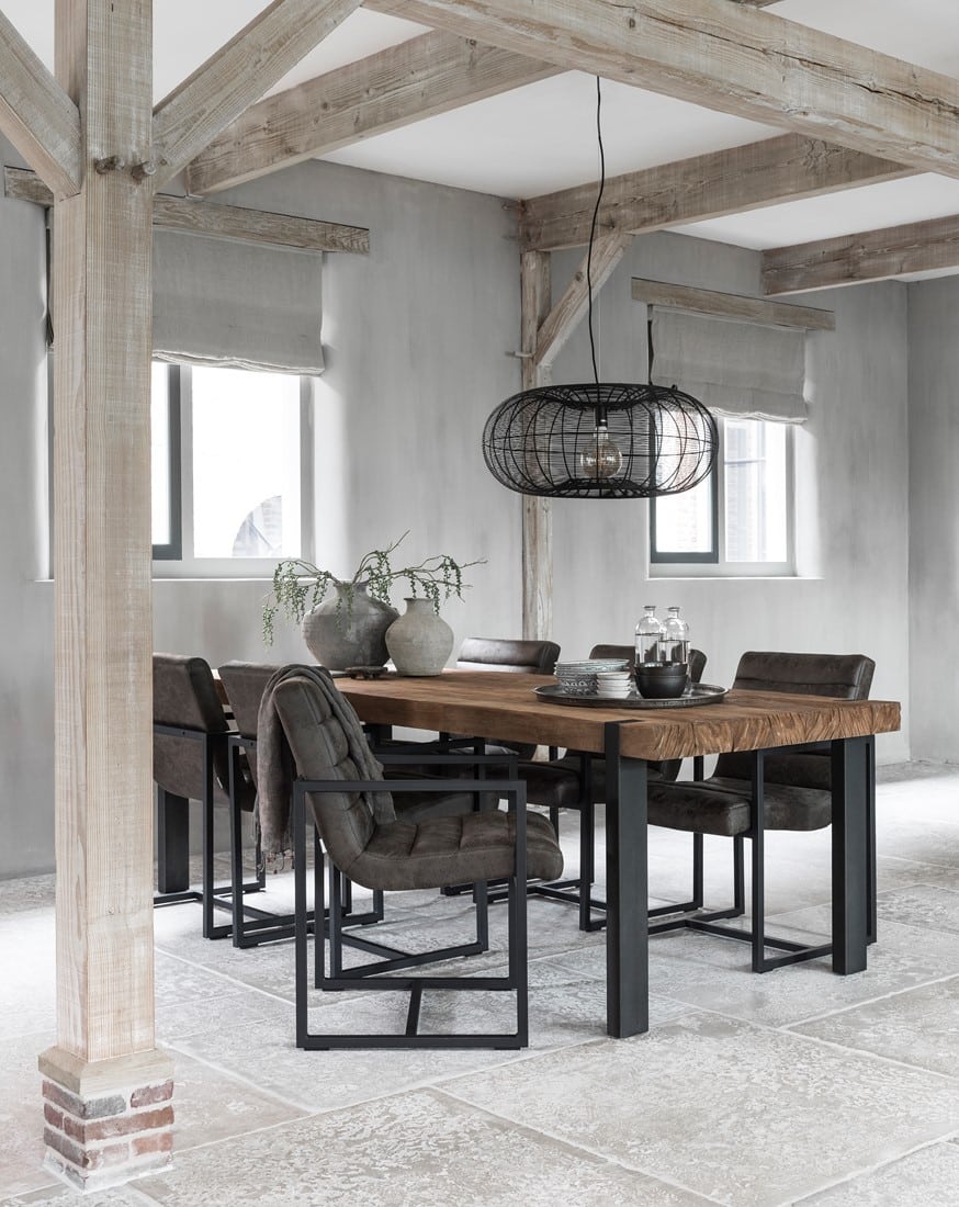 Snugg Timeless Beam jykevä puinen ruokapöytä 250x100