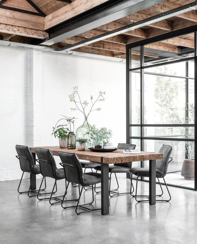 Snugg Timeless Beam jykevä puinen ruokapöytä 250x100