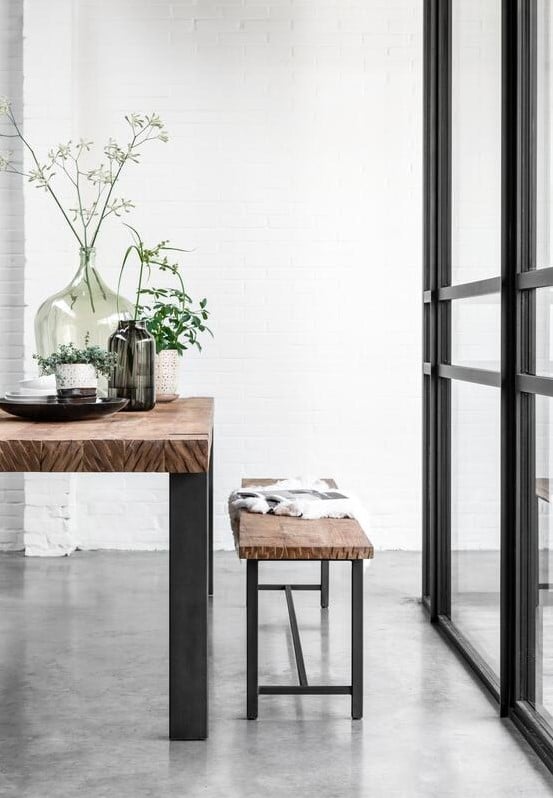 Snugg Timeless Beam jykevä puinen ruokapöytä 250x100