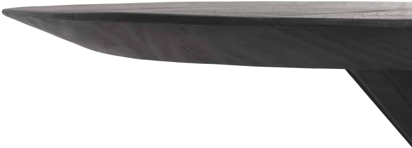 Snugg Timeless Shape jykevä puinen ruokapöytä musta