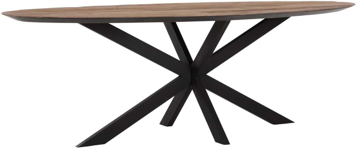 Snugg Timeless Shape jykevä puinen ovaali ruokapöytä