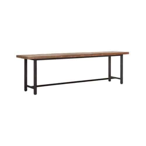 Timeless Beam jykevä puupenkki, tiikkipuu, 165 cm, ruokapöytään tai eteiseen