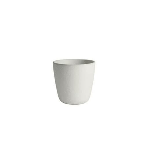 RAW Arctic White muki, valkoinen kivitavara, 30cl, luonnonläheinen kattaus, käsinvalettu
