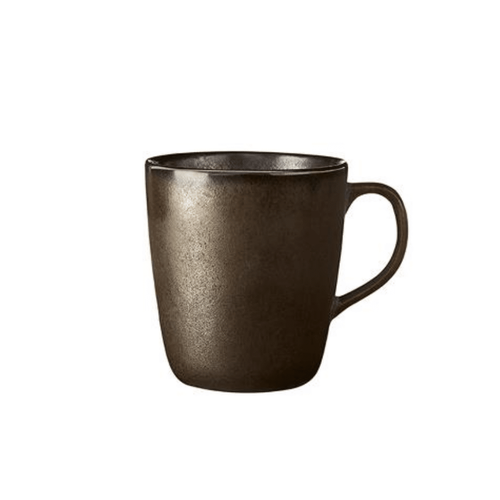 RAW Metallic Brown Muki 35cl, ruskea keramiikkamuki, sopiva kahville ja teelle, skandinaavinen tyyli