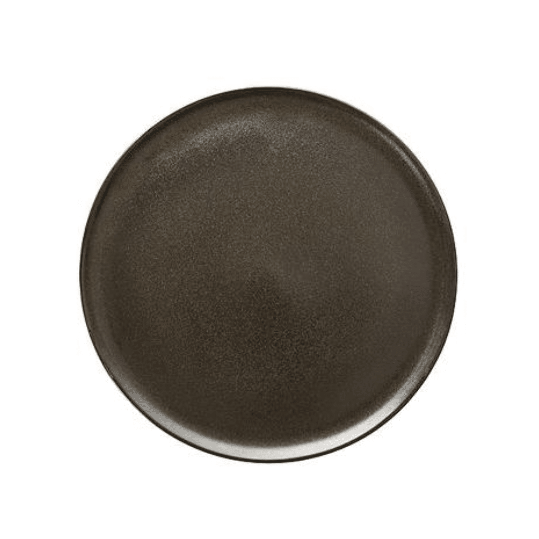 RAW Metallic Brown ruokalautanen 28 cm, tyylikäs ruskea, kivitavara, skandinaavinen sisustus