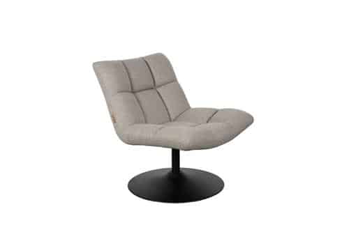Vaalean harmaa Lounge Chair Bar nojatuoli, pyörivä, olohuoneeseen, moderni design