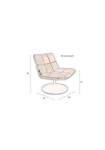 Lounge Chair Bar vintage brown
