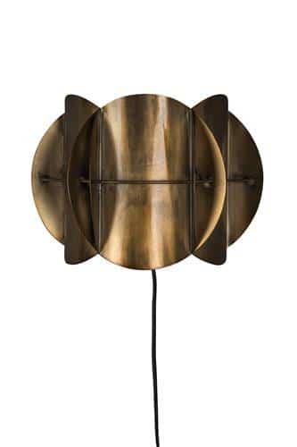 Corridor Antique Brass seinävalaisin