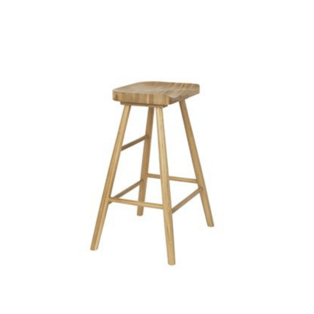 SNUGG puinen baarijakkara, tammimateriaali, keittiöön tai saarekkeelle, istuinkorkeus 64 cm
