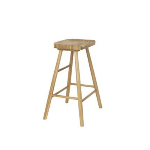 SNUGG puinen baarijakkara, tammimateriaali, keittiöön tai saarekkeelle, istuinkorkeus 64 cm