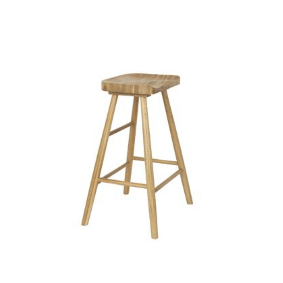 SNUGG puinen baarijakkara, tammimateriaali, keittiöön tai saarekkeelle, istuinkorkeus 64 cm