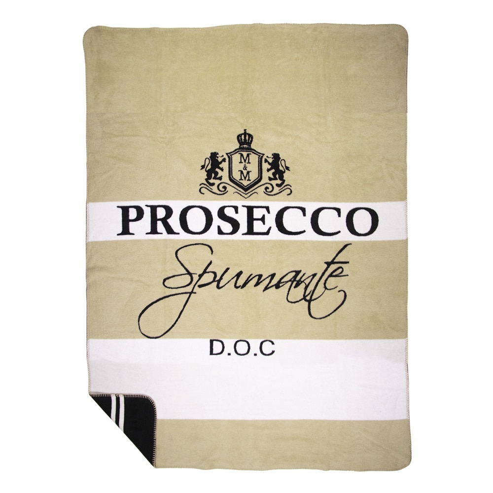 Snugg_Prosescco torkkupeitto musta-beige
