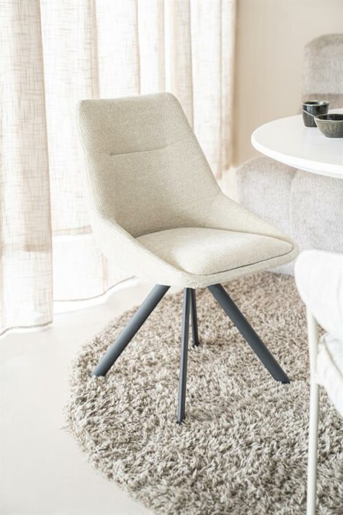 Bliss pyörivä ruokapöydän tuoli, beige