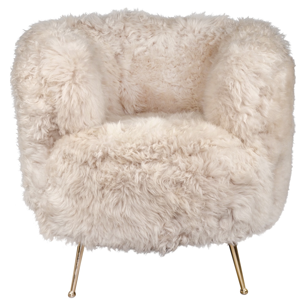 SNUGG Snuggly lampaantaljainen nokatuoli, beige