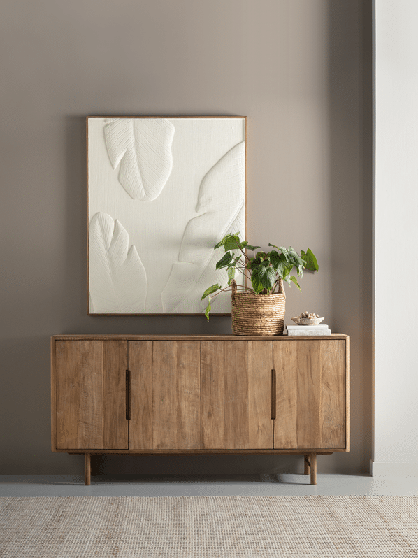 Bliss-lipasto-4-doors-Sisustustaulu Indian banana leaf