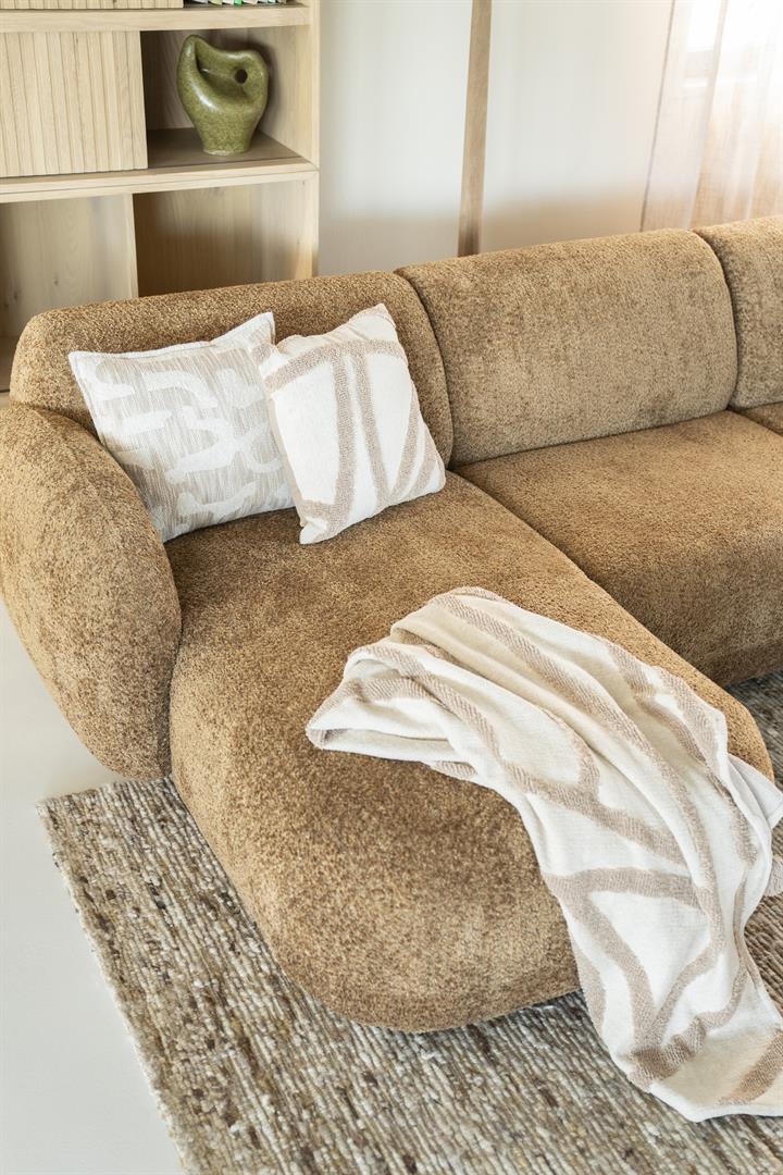 Sisustustyyny Majani 45x45 beige, torkkupeitto