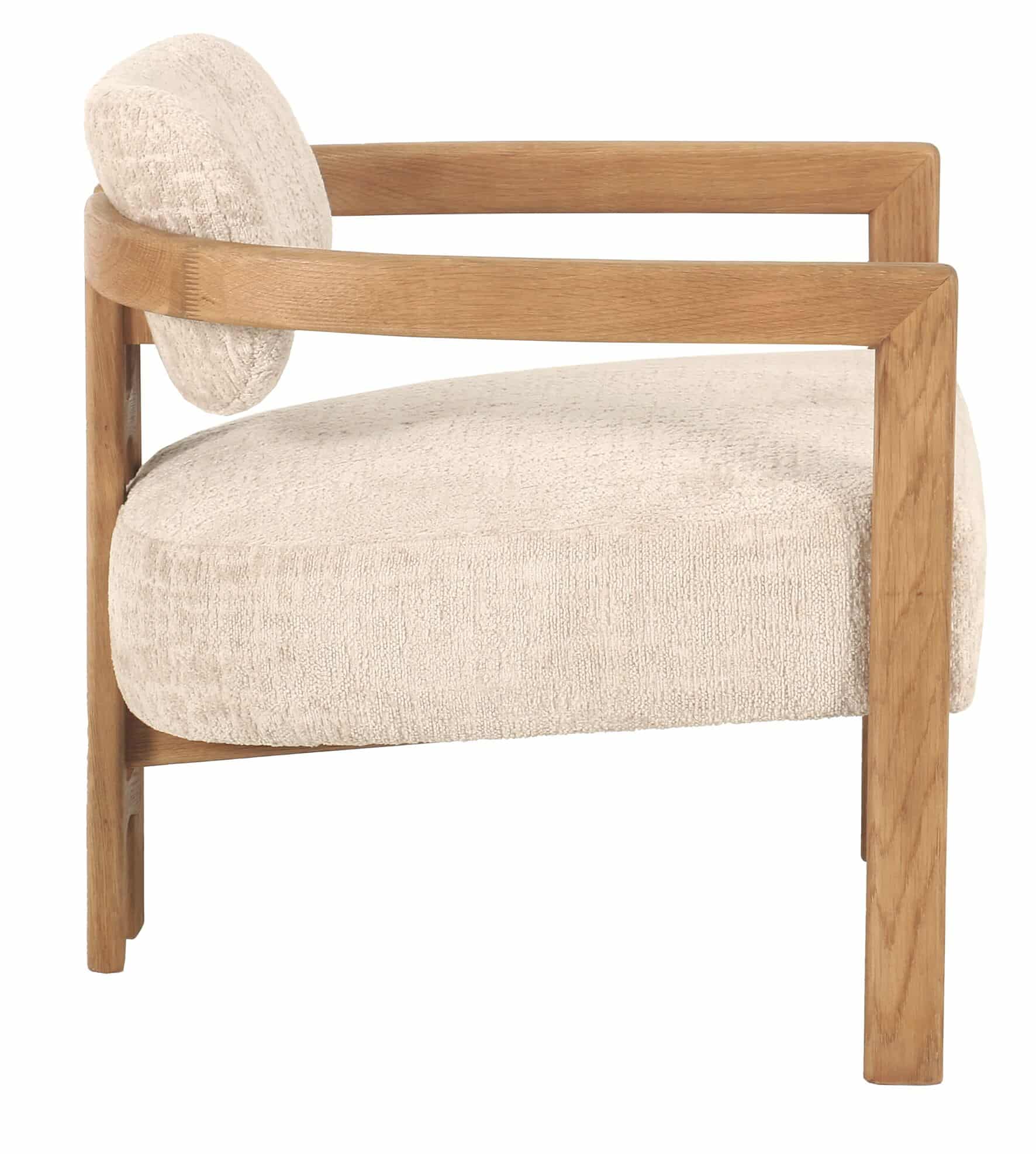 Kelly nojatuoli beige, neturel