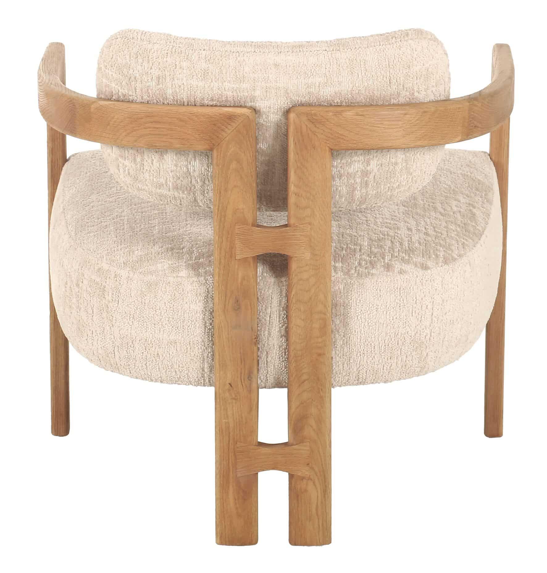 Kelly nojatuoli beige, neturel