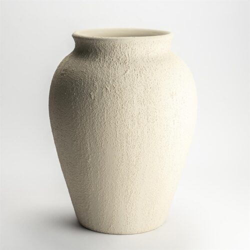 Iso rustiikki beige saviruukku sisustukseen, luonnollinen terracotta materiaali 40cm x 45cm