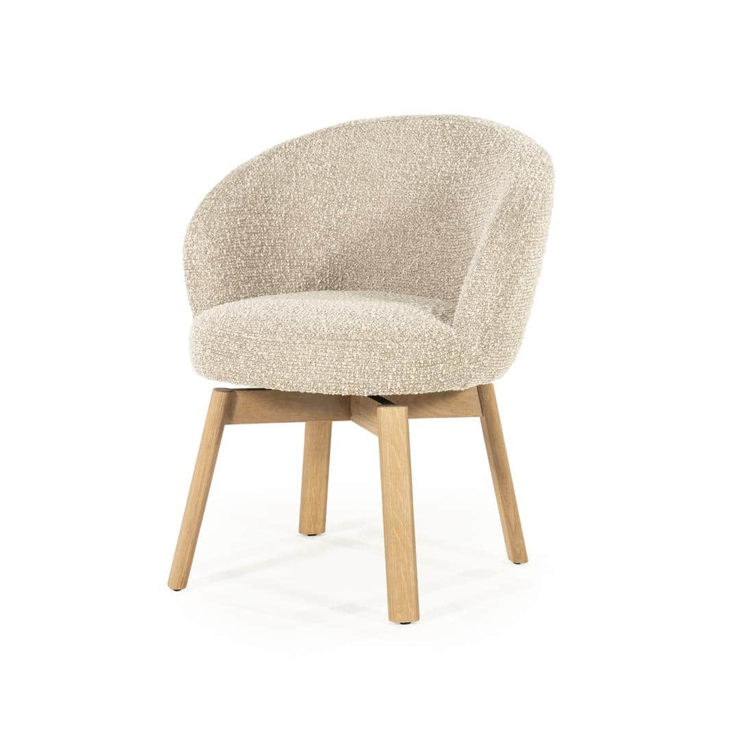 Livia puinen ruokatuoli, taupe Hush - Image 3