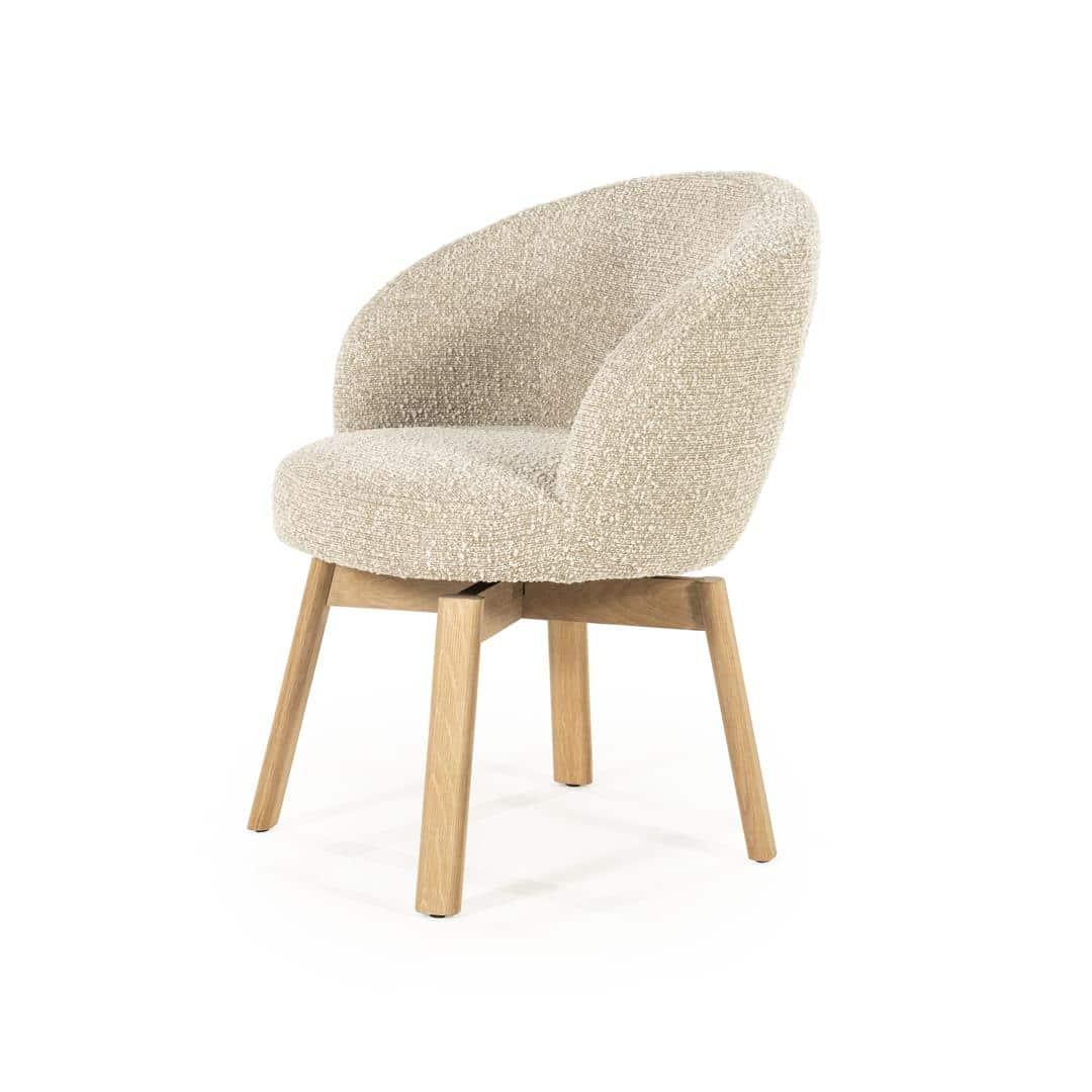 Livia puinen ruokatuoli, taupe Hush - Image 4