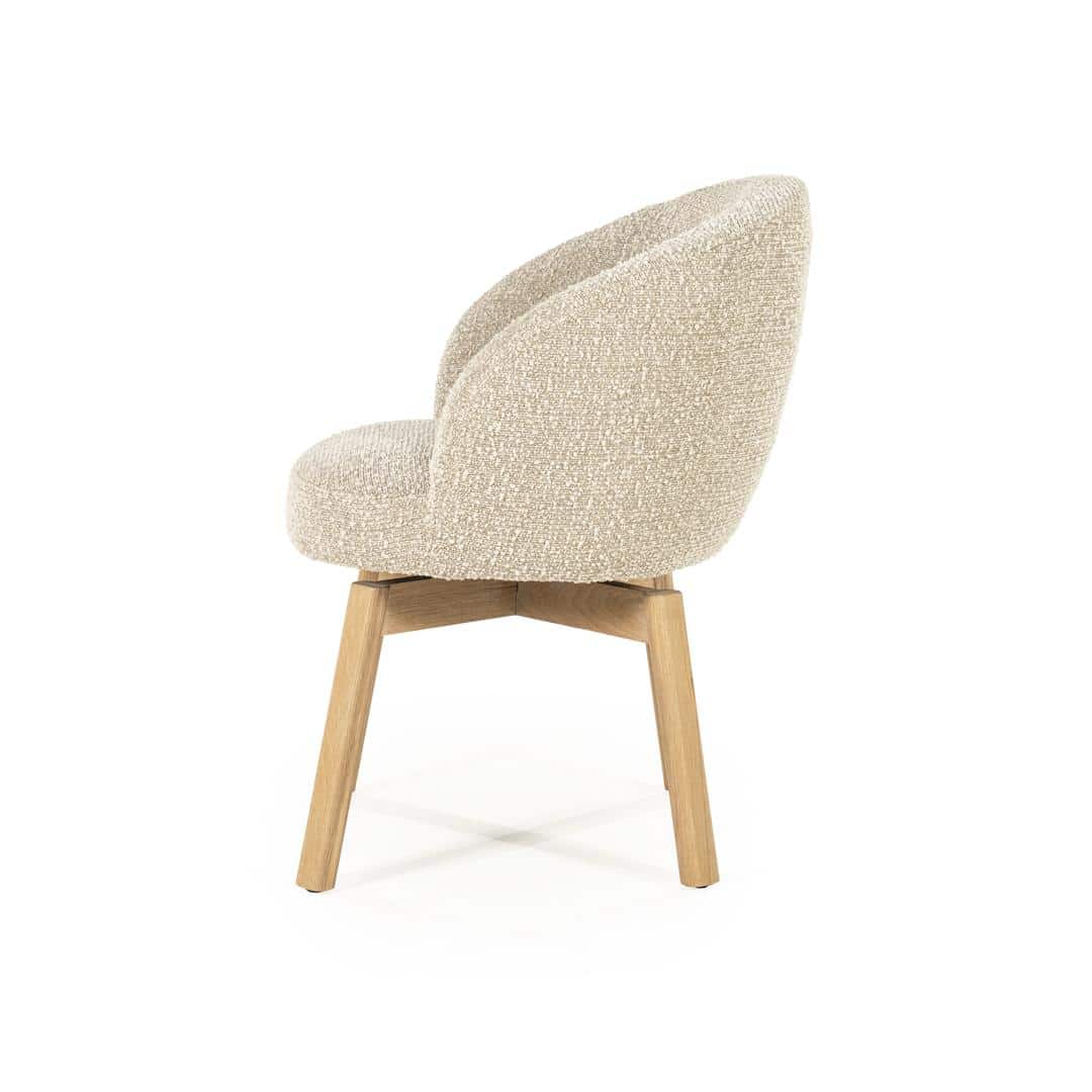 Livia puinen ruokatuoli, taupe Hush - Image 5