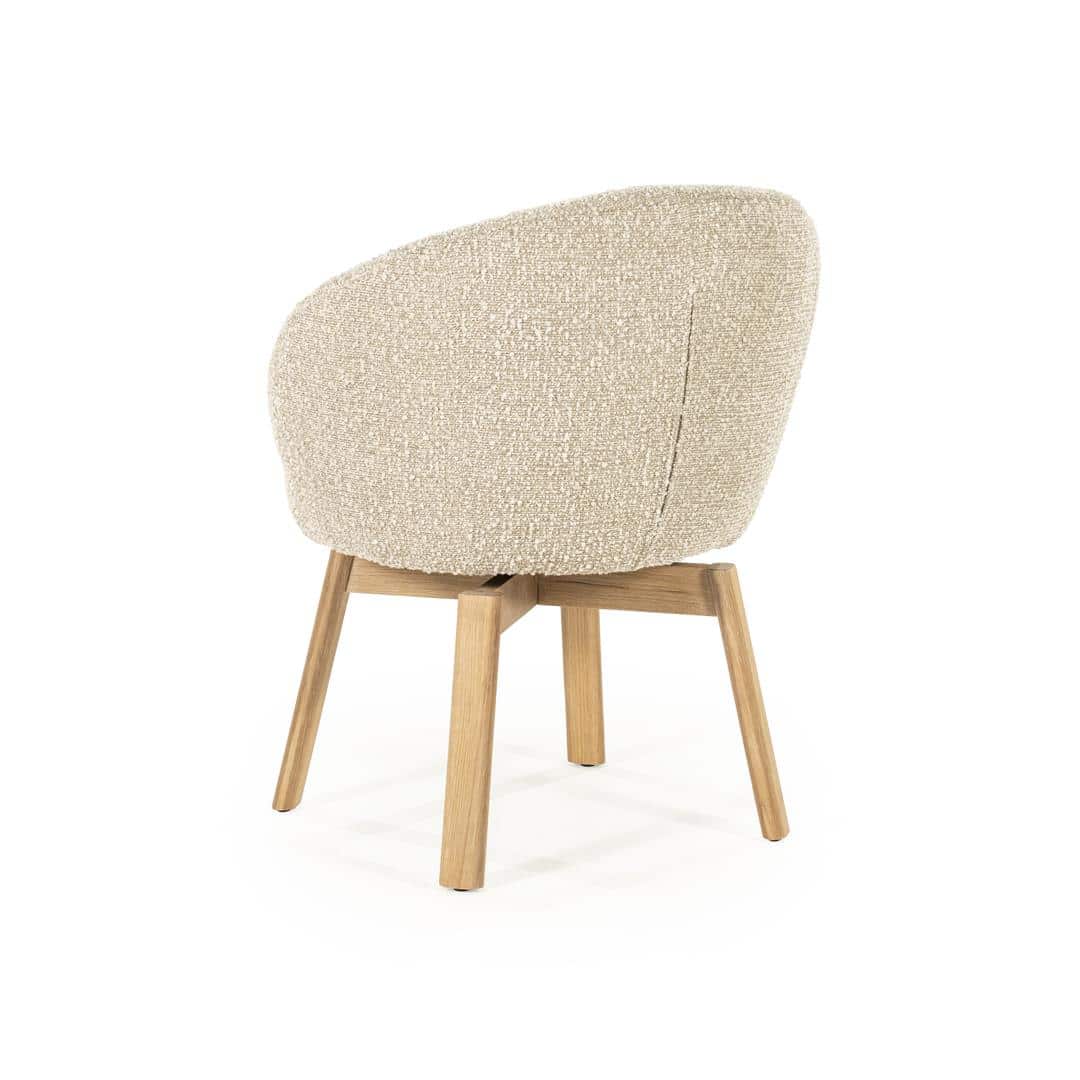 Livia puinen ruokatuoli, taupe Hush - Image 6