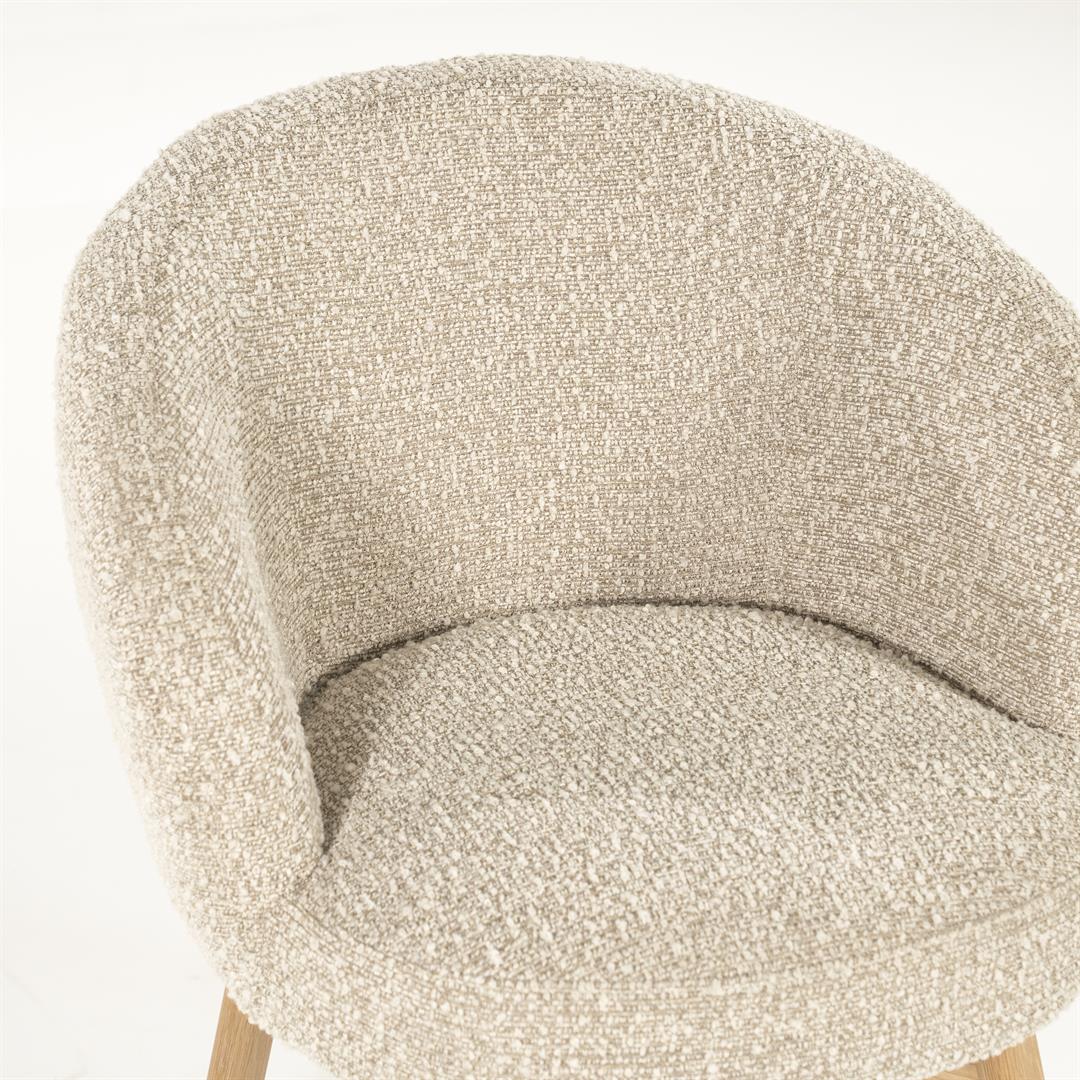 Livia puinen ruokatuoli, taupe Hush - Image 9