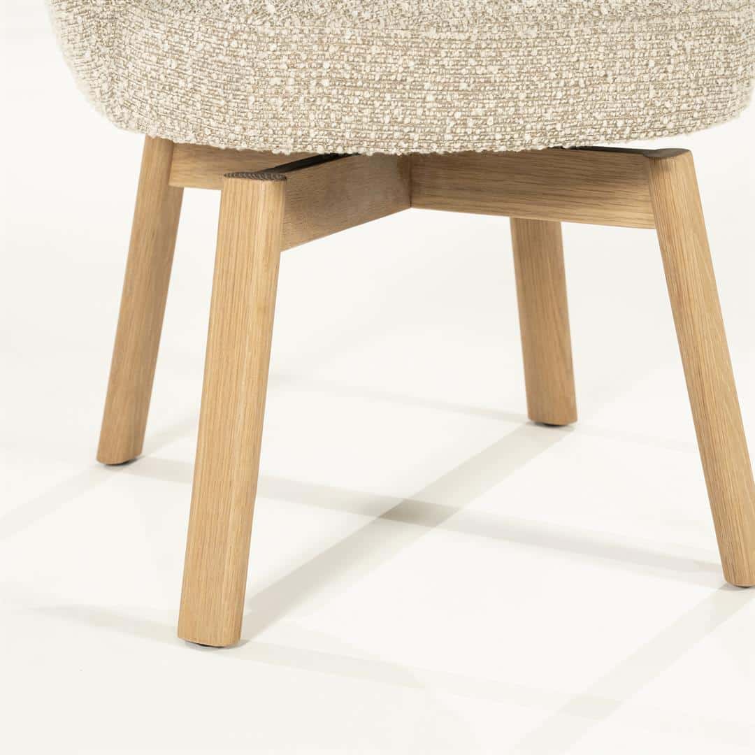 Livia puinen ruokatuoli, taupe Hush - Image 10