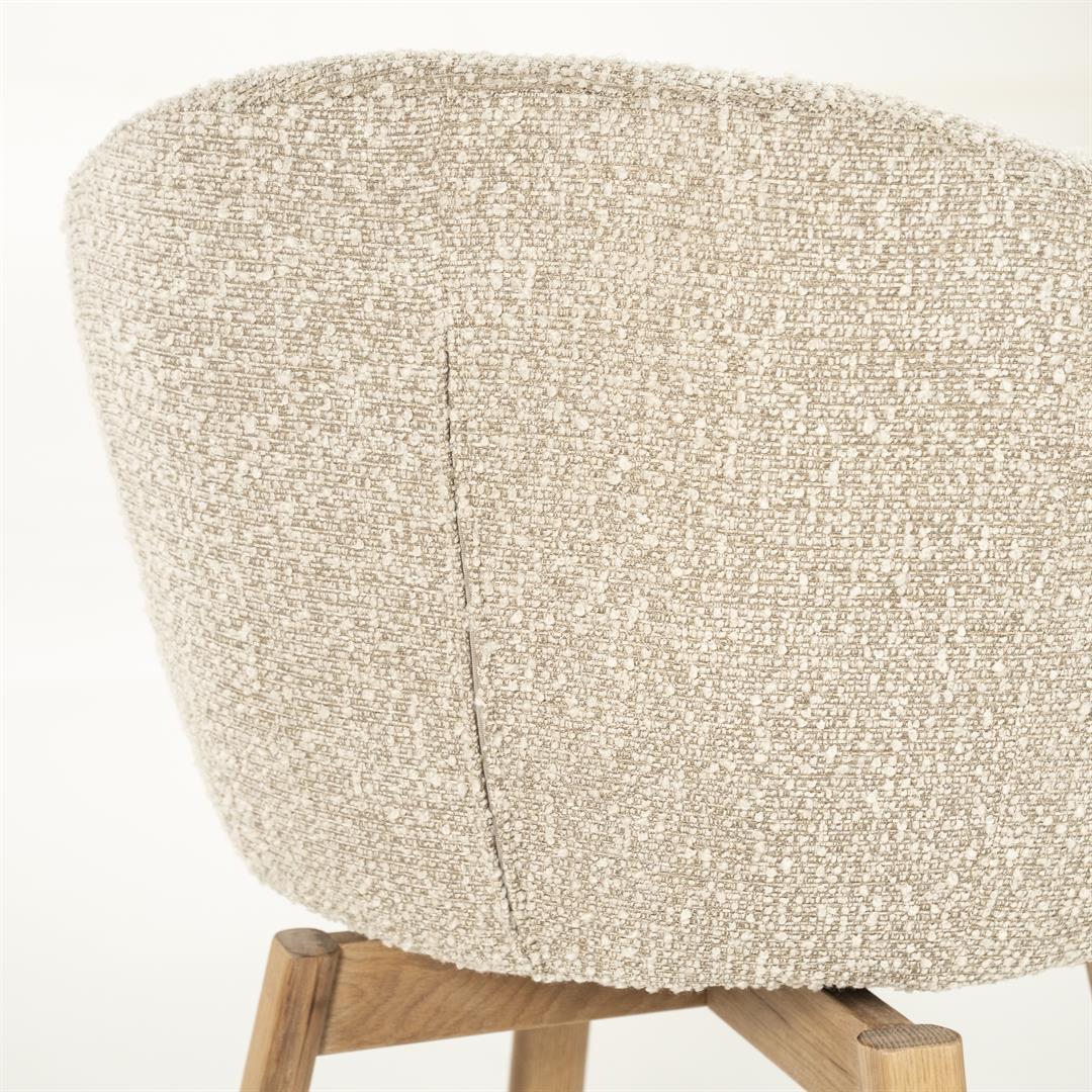 Livia puinen ruokatuoli, taupe Hush - Image 11