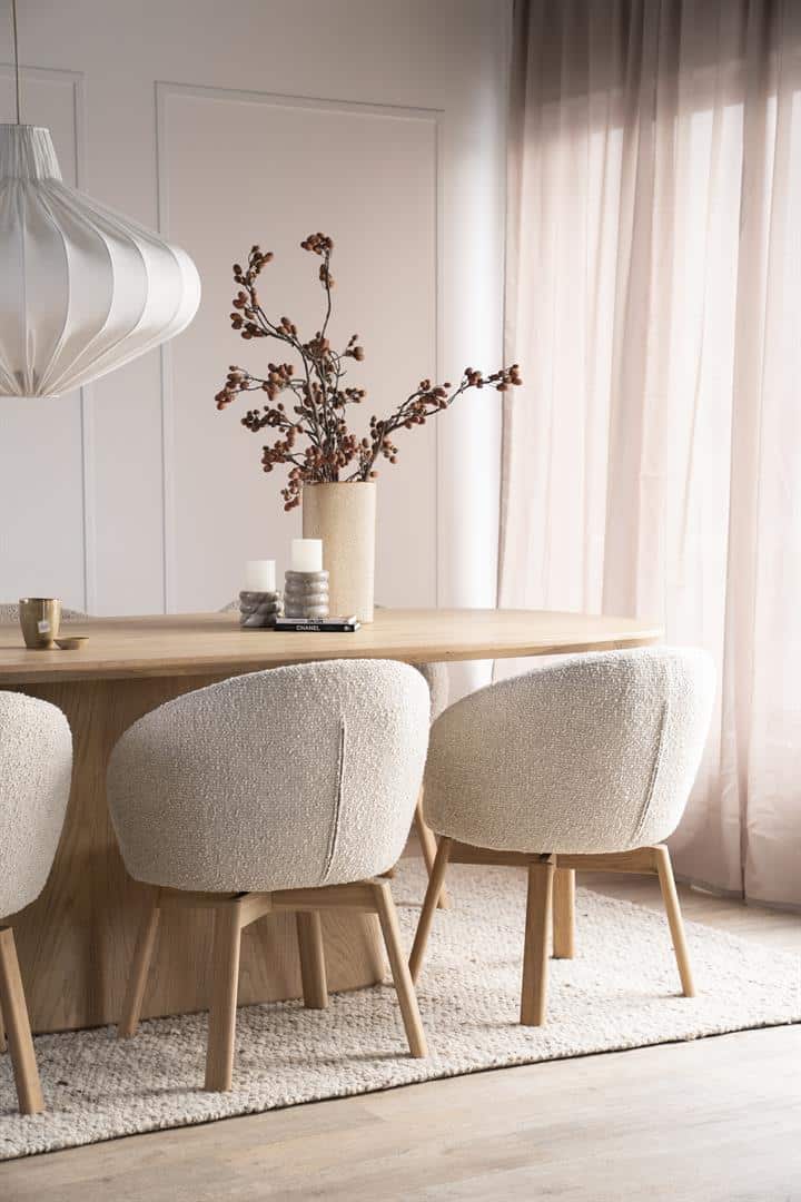 Snugg beige sisustus_Livia ruokapöydän tuoli_vaalea beige